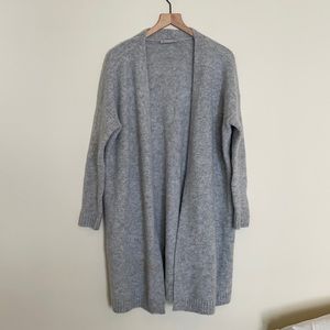 Everlane Long Alpaca Open Cardigan